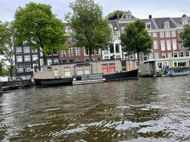 Houseboat Amstel River Studio Amsterdam Extérieur photo