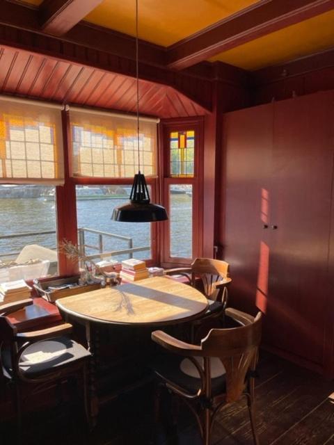 Houseboat Amstel River Studio Amsterdam Extérieur photo